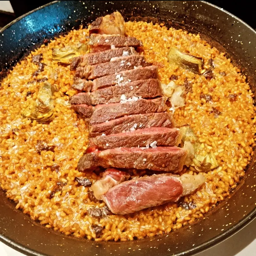 Arroz con chuleta restaurante Donde Julián en Madrid